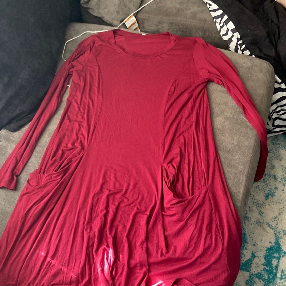 Long sleeve flowy dress with pockets
